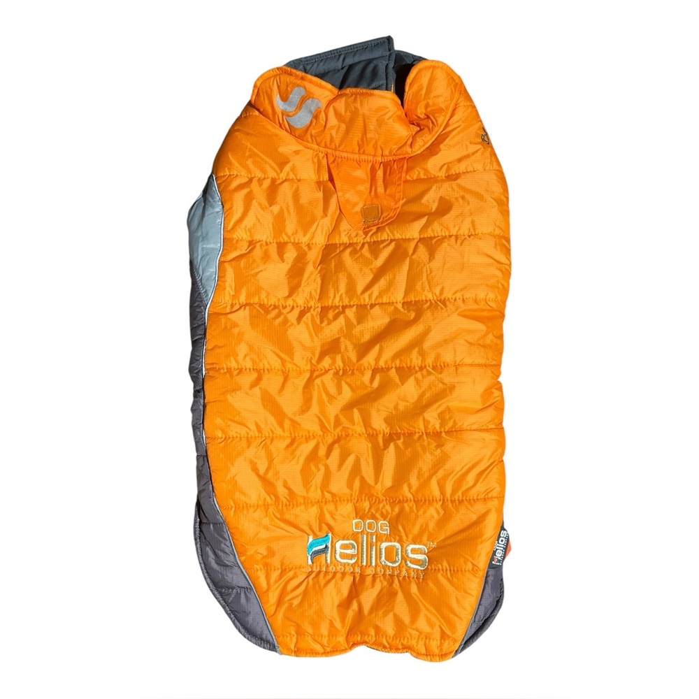 Helios Hurricane Waded Plush 3M Reflective Orange Dog Jacket